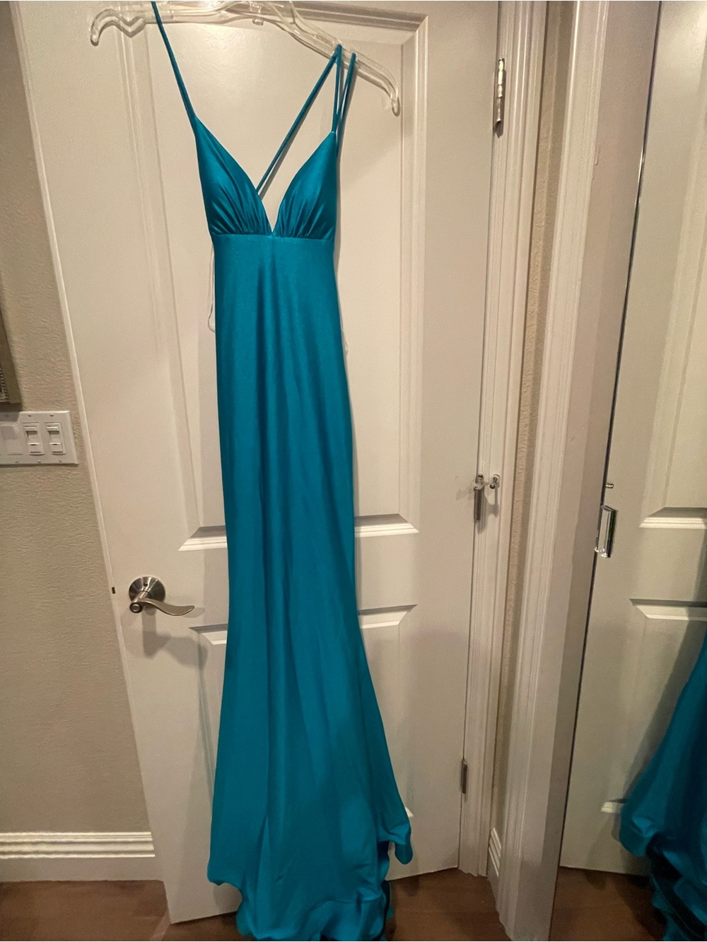 Ashley By 26 International Teal Blue Prom Dress